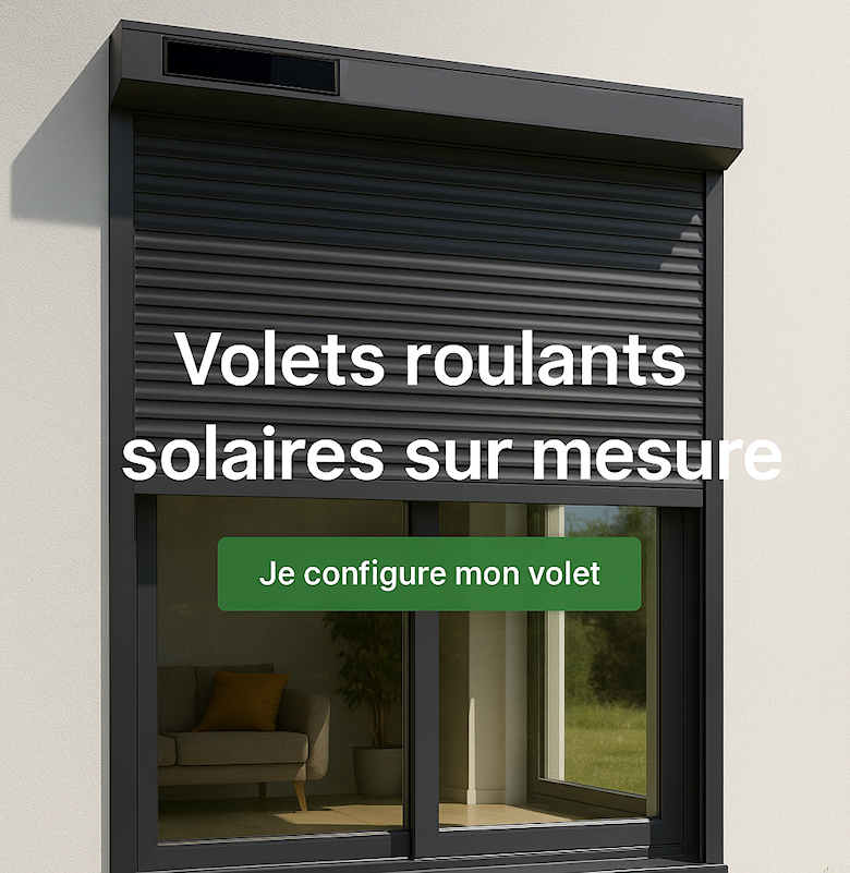 Configurez votre volet solaire, choisissez vos options et obtenez votre prix immédiatement